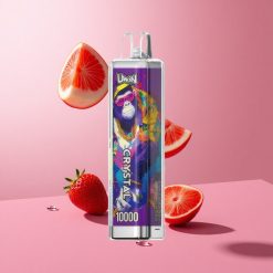 UWIN Crystal 10000 Puffs תות ענב 18ml 650mAh