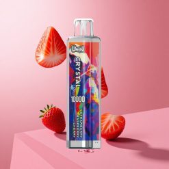 UWIN Crystal 10000 Puffs תות פטל דובדבן עם סוללה 650mAh מטען Type-C