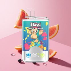 UWIN Crystal Twins 40000 Puffs 32ml צמד טעמים 850mAh אוכמניות בקרח אפרסק בקרח