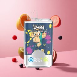 UWIN Crystal Twins 40000 Puffs קיווי פסיפלורה גויאבה פטל כחול עם סוללה 850mAh וסליל 0.6 Ohm