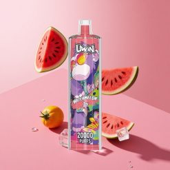 Uwin Shisha Hookah Crystal 20000 Puffs אבטיח קר 22ml סוללה נטענת