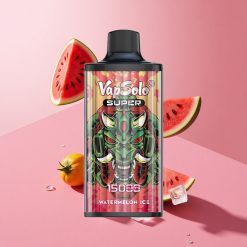Vapsolo Super 15000 Puffs אבטיח קר (Watermelon Ice) 40ml 850mah