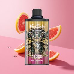 Vapsolo Super 15000 Puffs לימונדה ורודה סופר סוללה 850mah נוזל אלקטרוני 40ml