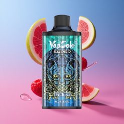 Vapsolo Super 15000 Puffs תַּפּוּחַ-עֲנָבָה כָּחֹל 40ml 850mah