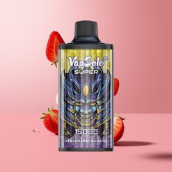 Vapsolo Super 15000 Puffs תות בננה 40ml 850mah