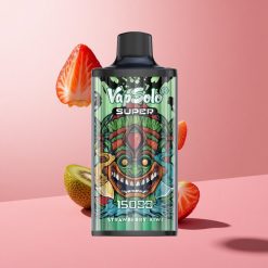 Vapsolo Super 15000 Puffs תות קיווי 40ml 850mah