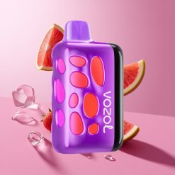 VOZOL RAVE 40000 גלידה ענבים טעון 80% ב-20 דקות אנימציית עישון ליקוי