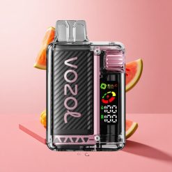 VOZOL Vista 20000 Puffs אפרסק מנגו אבטיח עם סוללה נטענת 650mAh ותצוגת OLED